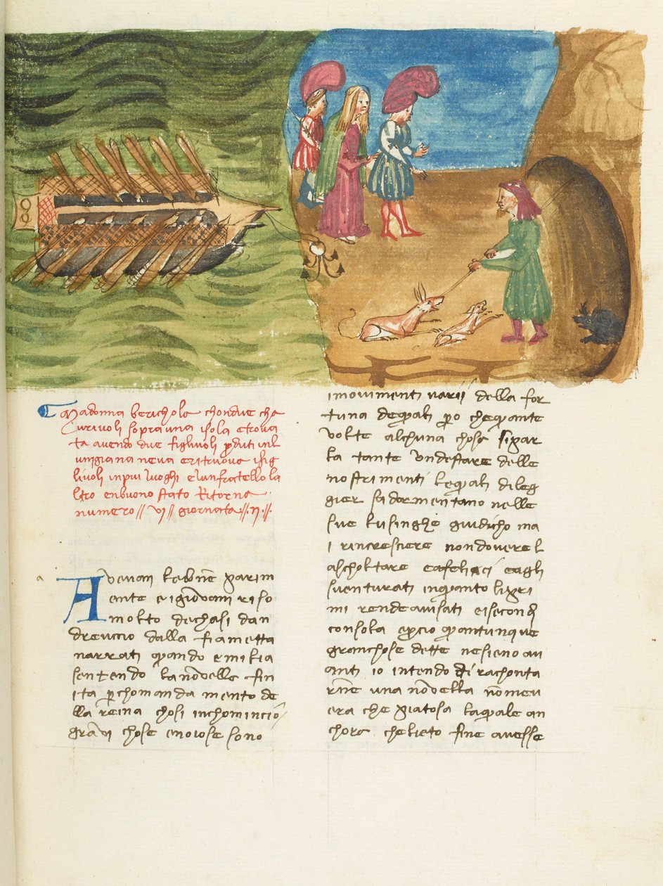 Decameron, Corrado II di Villafranca Discovering Beritola, Second Day, Tale 6 by Giovanni Boccaccio