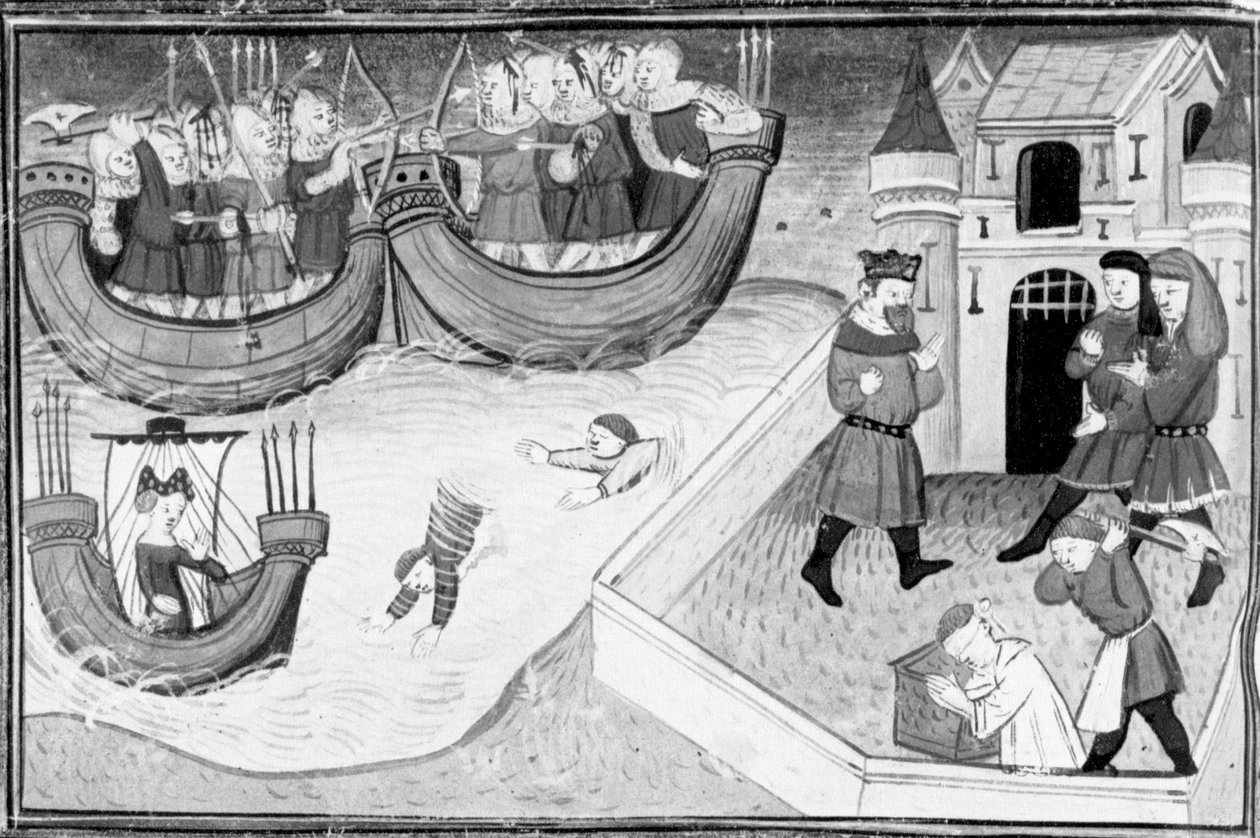 Decameron, Gerbino boards the ship of the king of Tunis