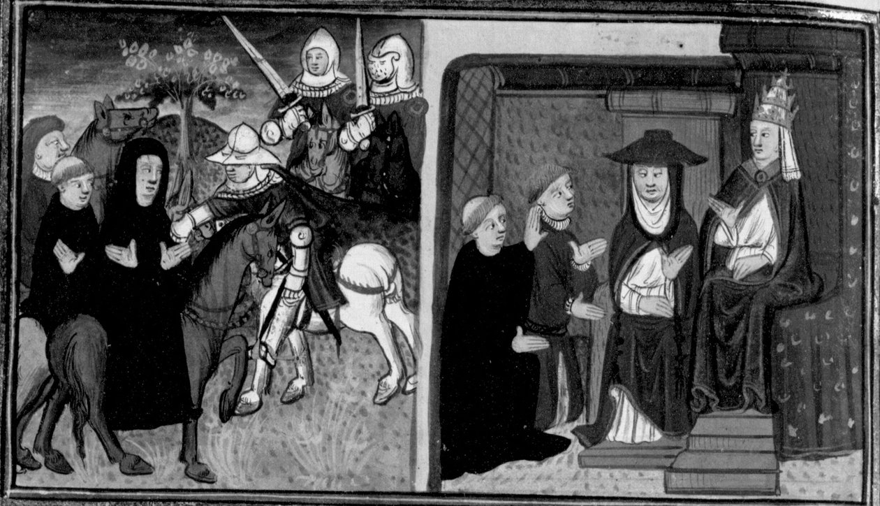 Decameron, Ghino di Tacco Captures the Abbot of Cluny; The Abbot Intercedes for Ghino with the Pope. Tenth Day, Story 2 by Giovanni Boccaccio