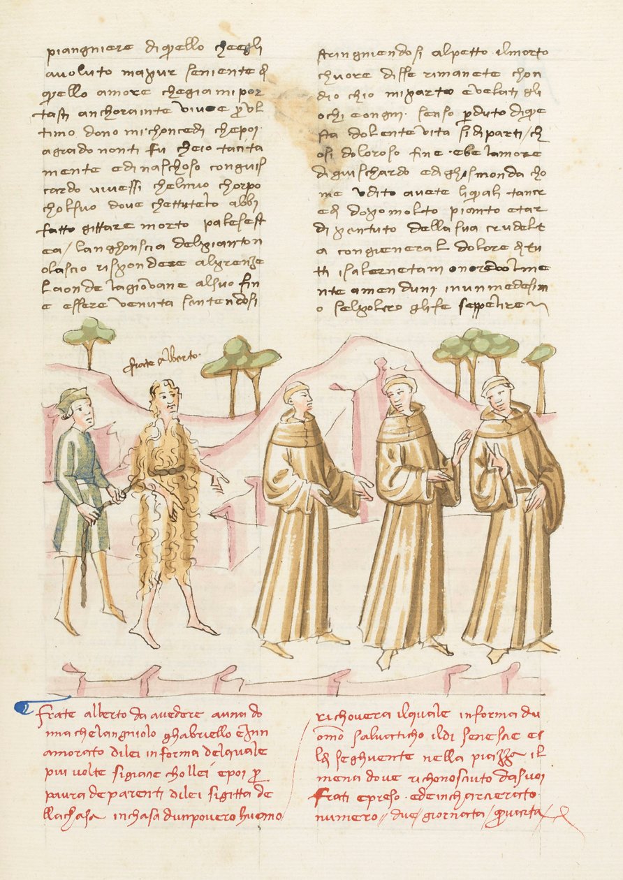 Decameron, The Fall of an Angel - Arrest of Berto, Fourth day, story 2 by Giovanni Boccaccio