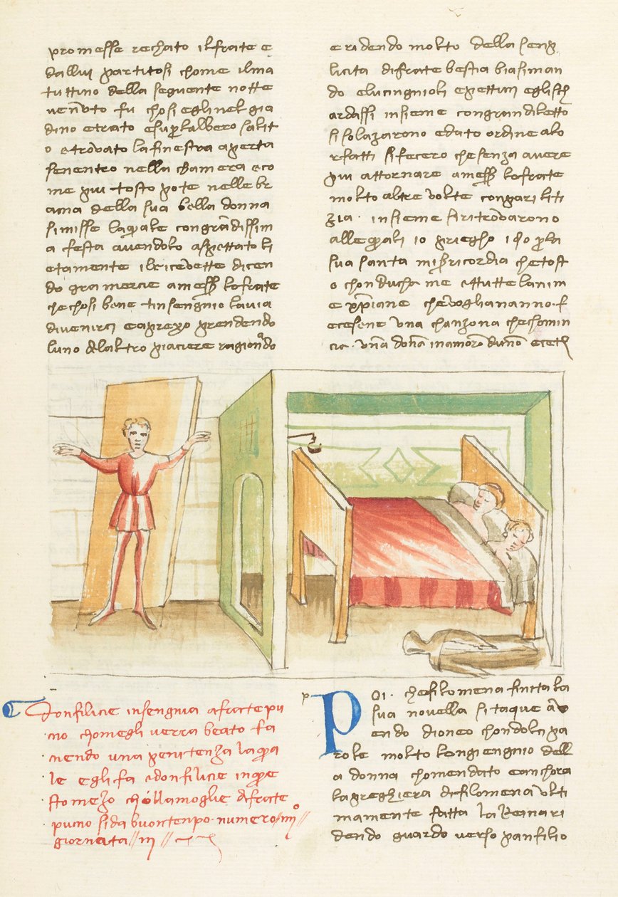 Decameron, The Key to Paradise - Puccio di Rinieri deceived by Felice, Third day, story 4 by Giovanni Boccaccio