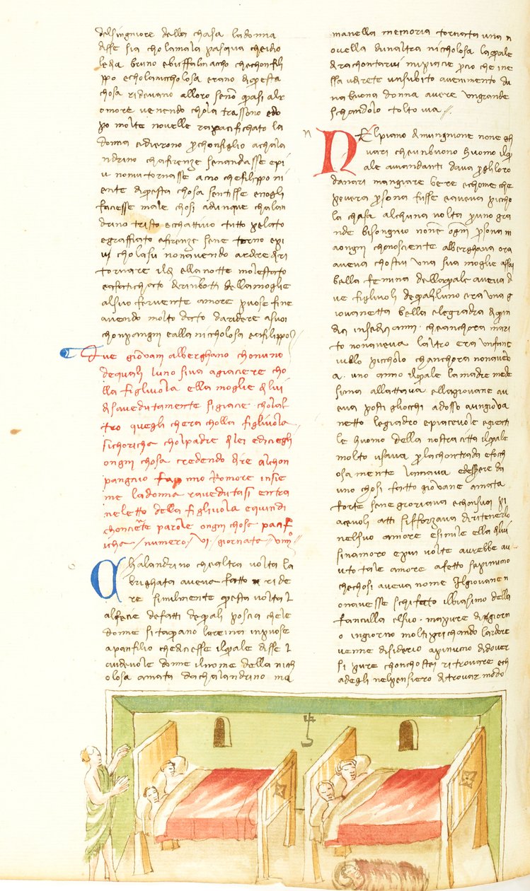 Decameron, The Double Mistake; Pinuccio Deceiving the Innkeeper, Ninth Day, Tale 6. by Giovanni Boccaccio