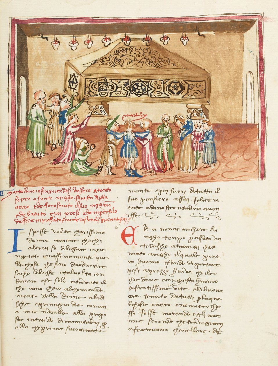 Decameron, The Noose Around the Neck; Martellino at the Tomb of Saint Henry of Treviso, Second Day, Tale 1. by Giovanni Boccaccio
