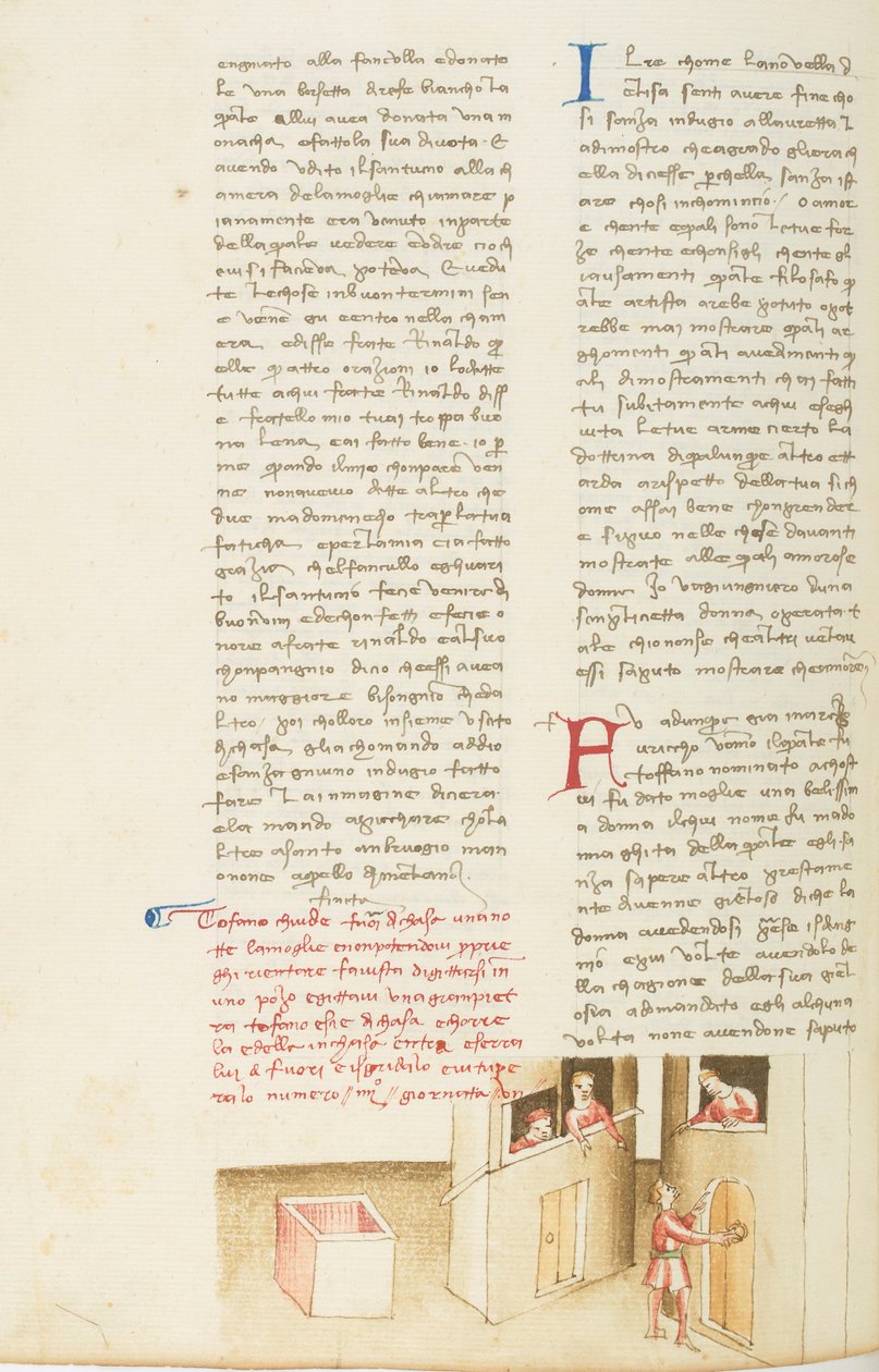 Decameron, The Drowned Woman; Tofano at His Door, Seventh Day, Tale 4. by Giovanni Boccaccio