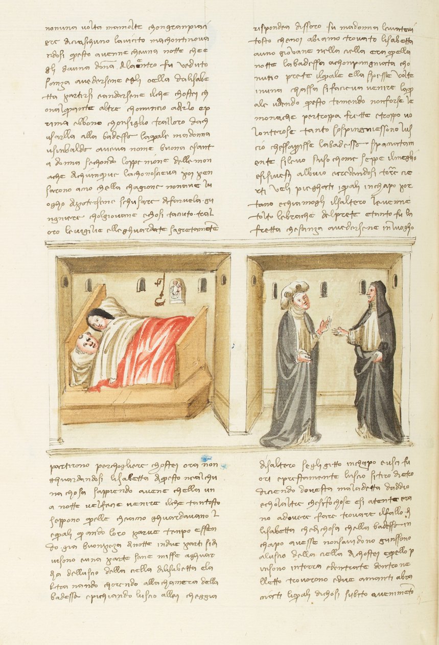 Decameron, The Nun; Isabetta and Her Lover; Isabetta Before the Abbess, Ninth Day, Tale 2. by Giovanni Boccaccio