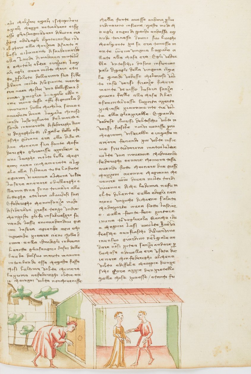 Decameron, The Ghost - Tessa dalla Cuculia Deceiving Her Husband, Seventh Day, Tale 1. by Giovanni Boccaccio