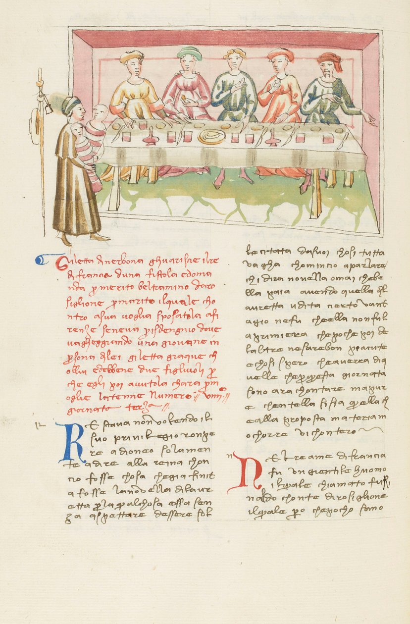 Decameron, The Found Husband - Gilette of Narbonne before her husband, Third day, story 9 by Giovanni Boccaccio