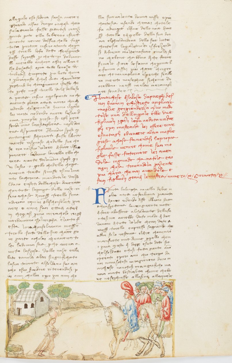 Decameron, The Physiology of Marriage - Gualtieri di Saluzzo Going to Fetch Griselda, Tenth Day, Tale 10. by Giovanni Boccaccio
