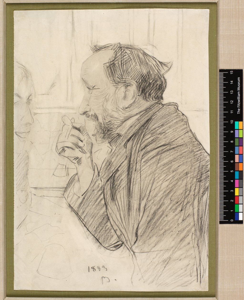 Portrait of Edgar Degas at a Cafe Table by Giovanni Boldini