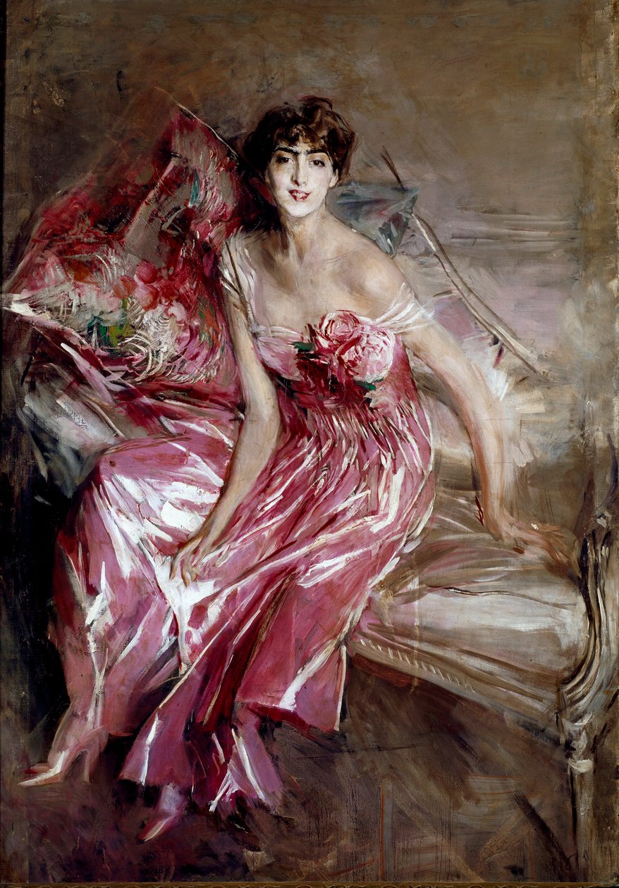 Portrait of Madame Olivia Concha de Fontecilla or the Lady in Pink by Giovanni Boldini