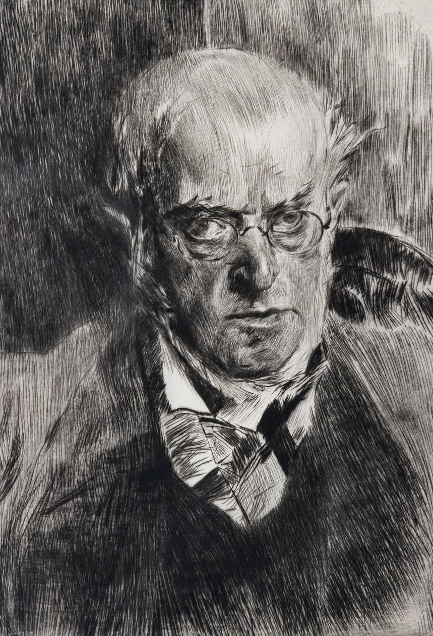 Portrait of the Painter Adolph Menzel (detail) by Giovanni Boldini