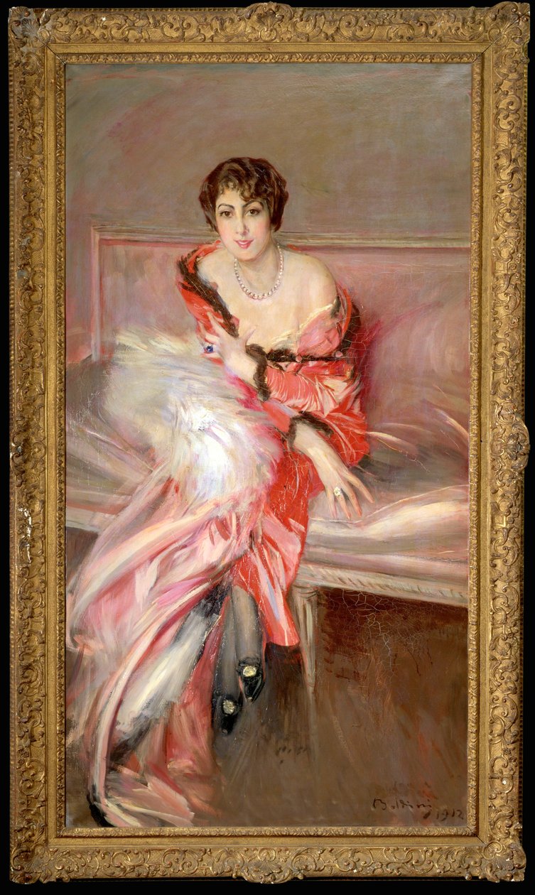 Young Woman in Pink in the Painter