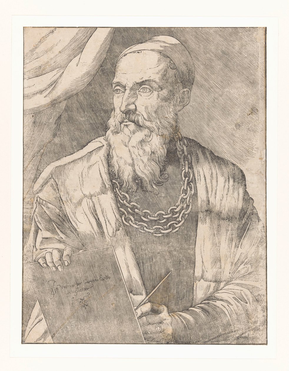 Portrait of the Artist Titian by Giovanni Britto