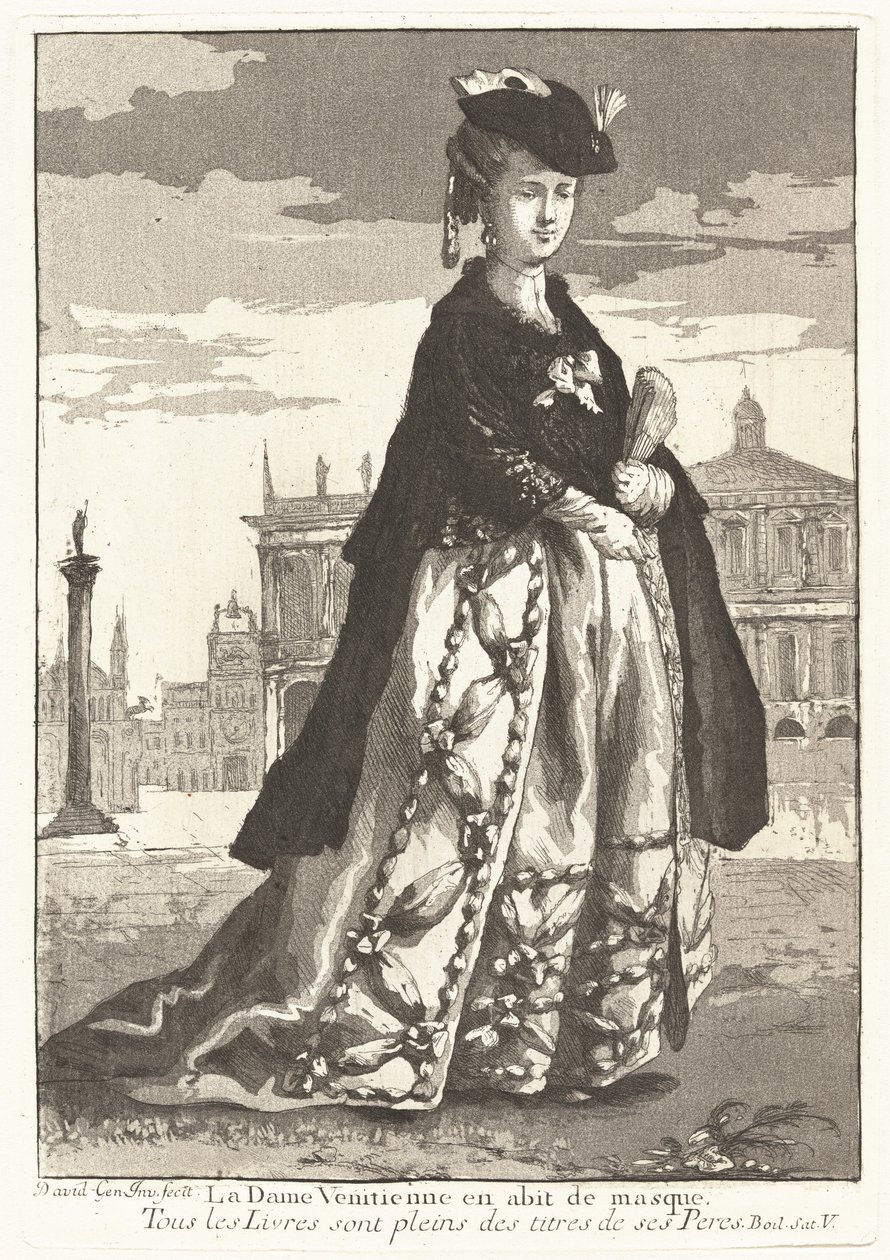 Venetian Woman in Carnival Dress by Giovanni David