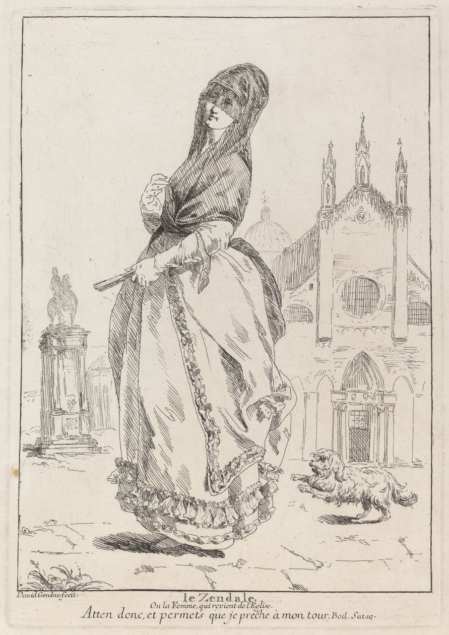 The Zendale (Woman in a Hood, or the Woman Returning from Church) by Giovanni David