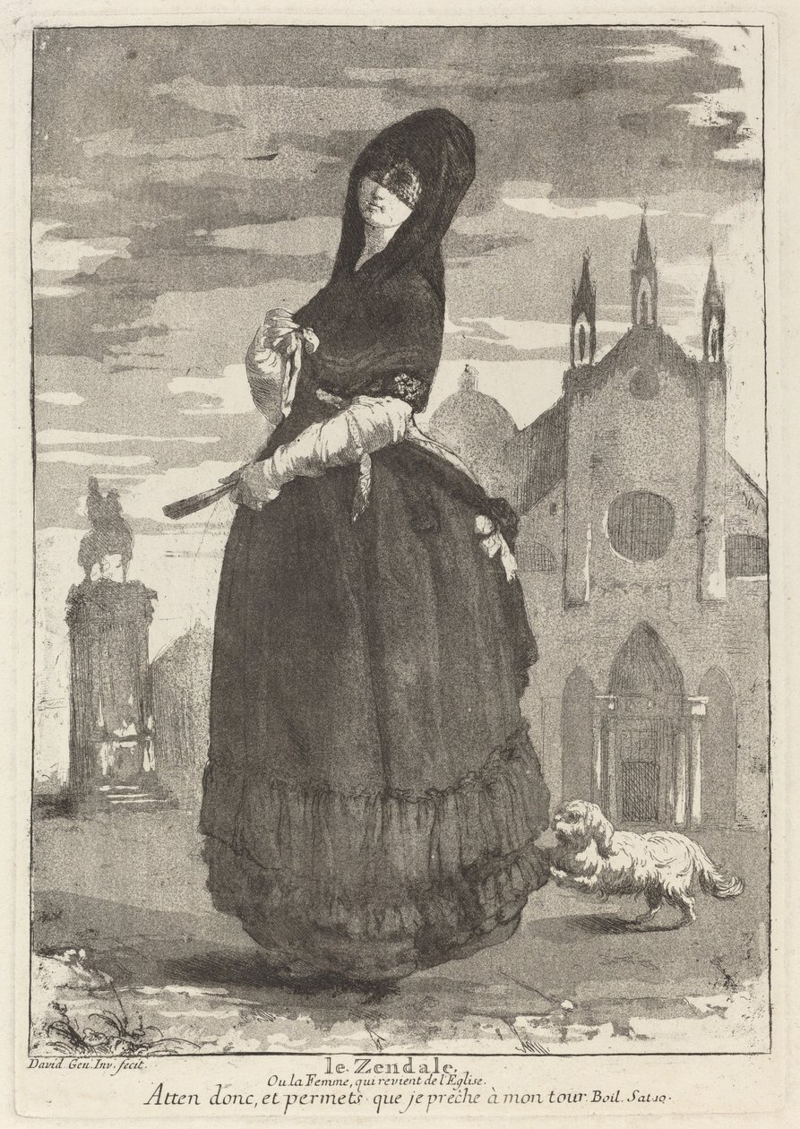 The Woman Returning from Church by Giovanni David