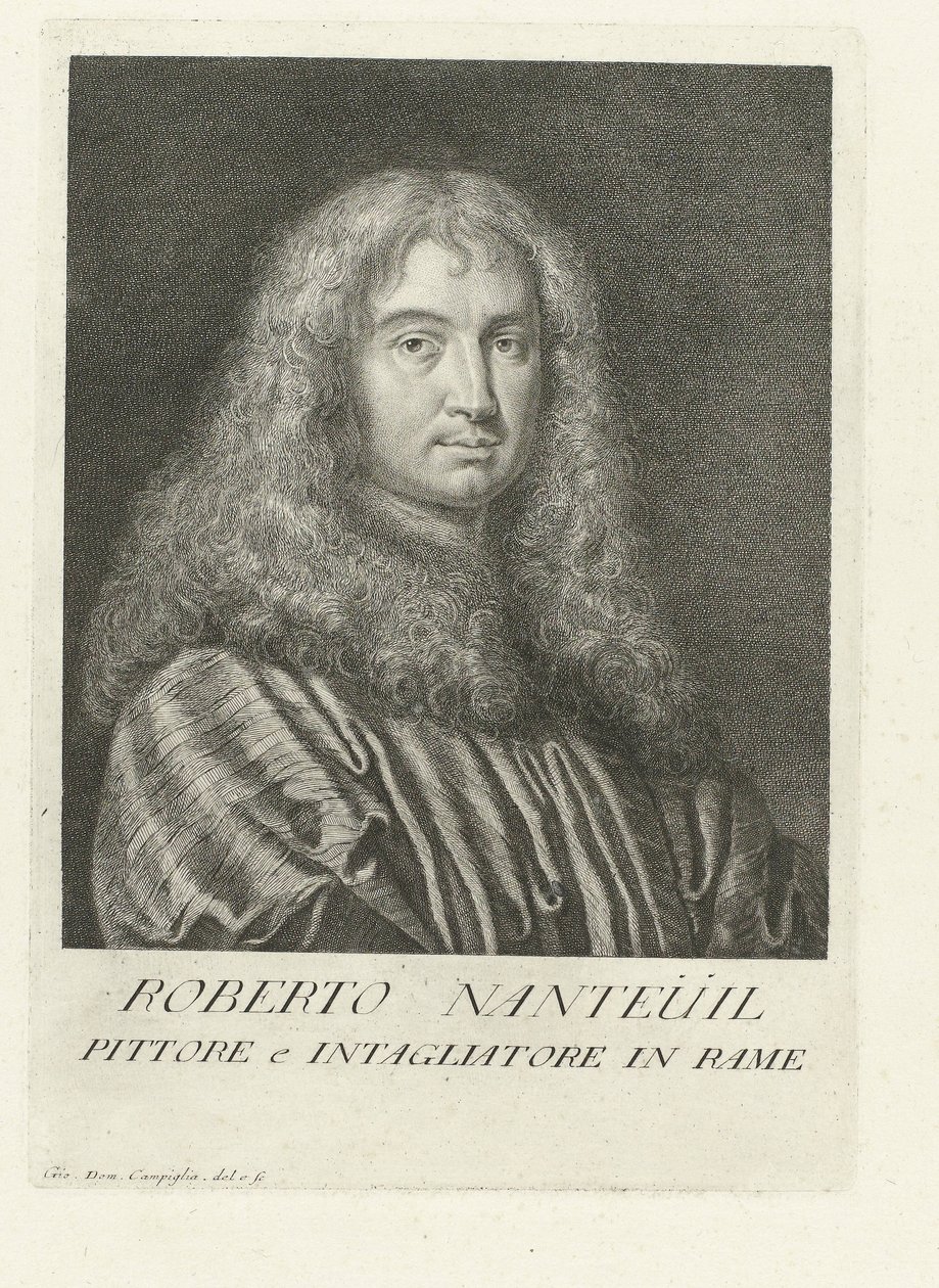 Portrait of the Artist Robert Nanteuil by Giovanni Domenico Campiglia