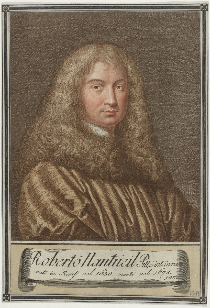 Portrait of Artist Robert Nanteuil by Giovanni Domenico Campiglia
