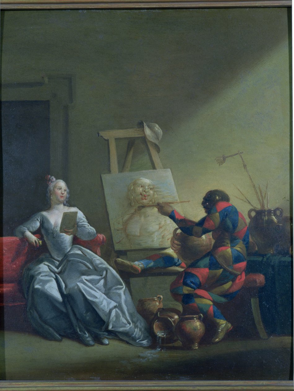 The Harlequin Painter by Giovanni Domenico Ferretti