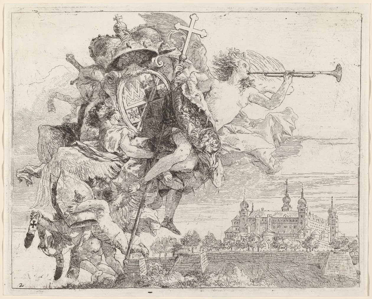Arms of Karl Philip von Greiffenklau, Prince-Bishop of Würzburg by Giovanni Domenico Tiepolo