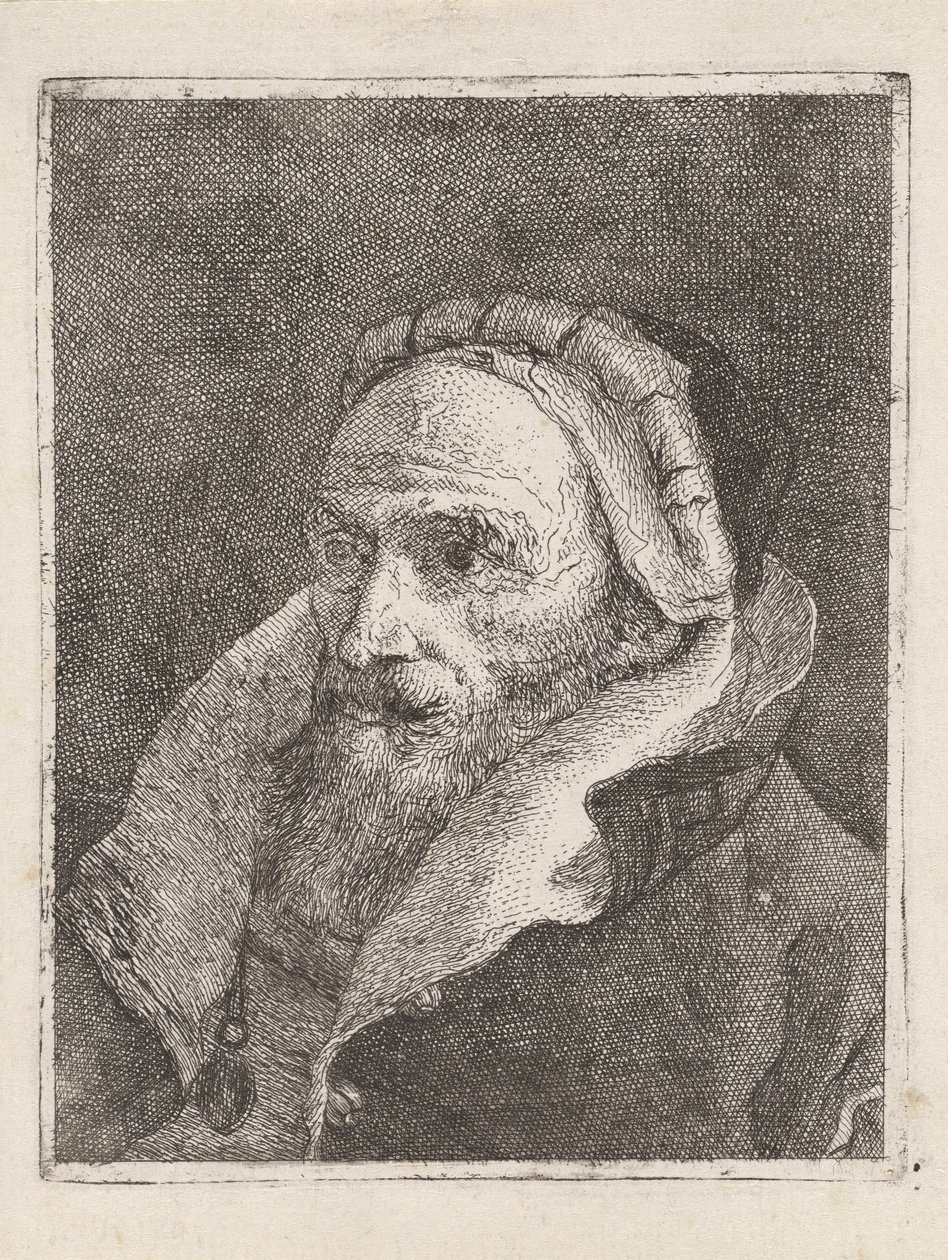 Bearded Old Man with a Cap, from the Collection of Heads by Giovanni Domenico Tiepolo