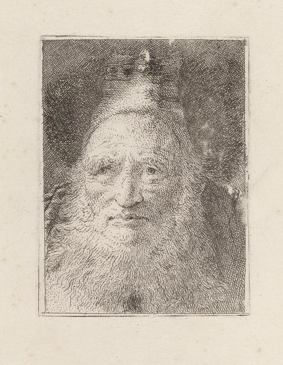 Bearded Old Man with a Hat, from the Collection of Heads by Giovanni Domenico Tiepolo