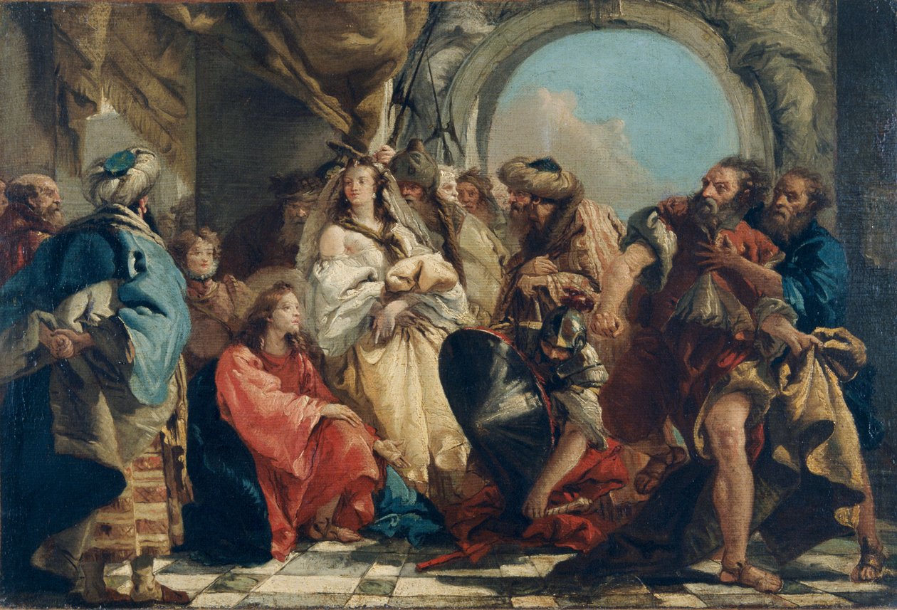 Christ and the Woman Taken in Adultery by Giovanni Domenico Tiepolo