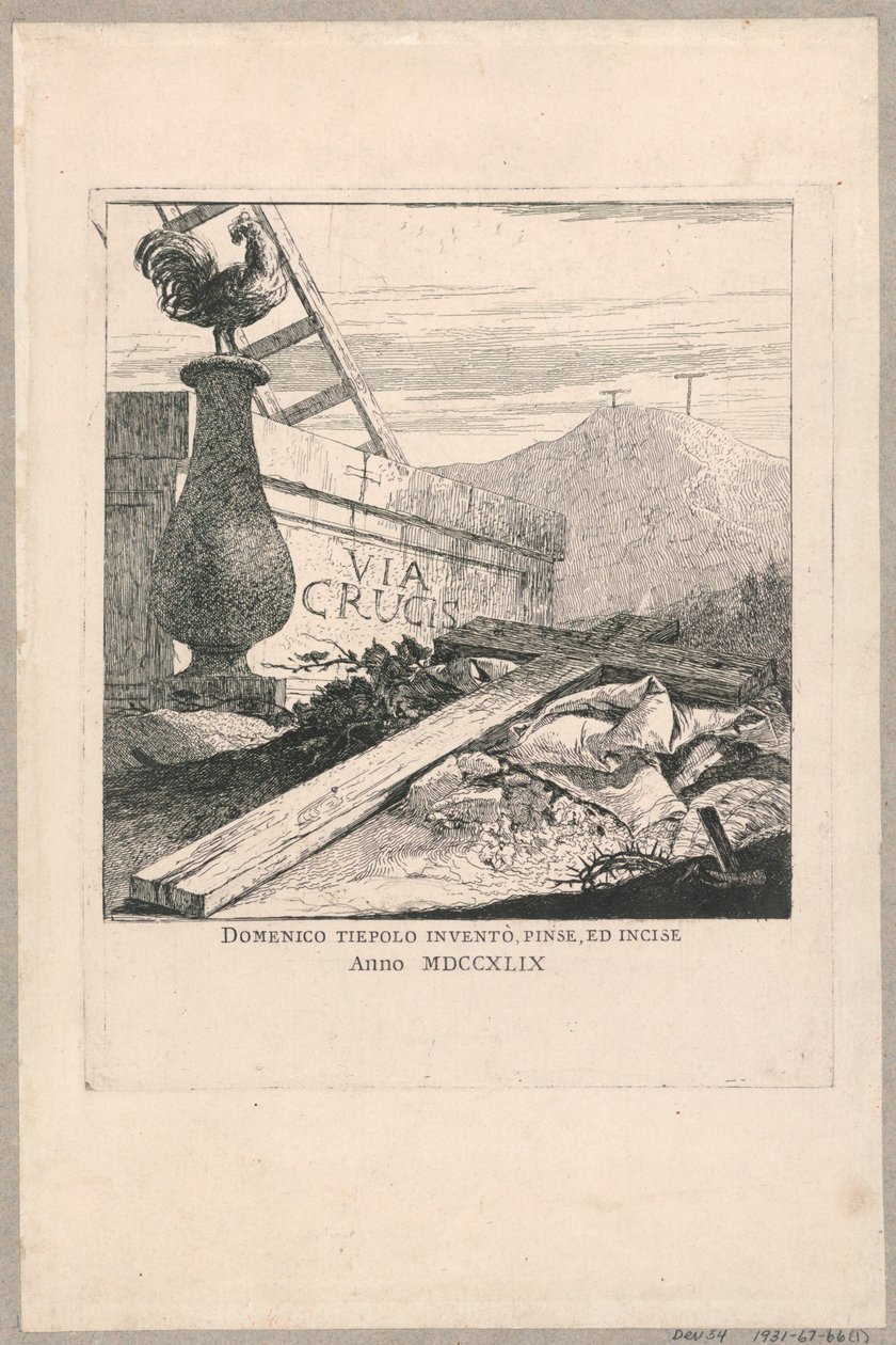 Frontispiece of the Via Crucis (Stations of the Cross) by Giovanni Domenico Tiepolo