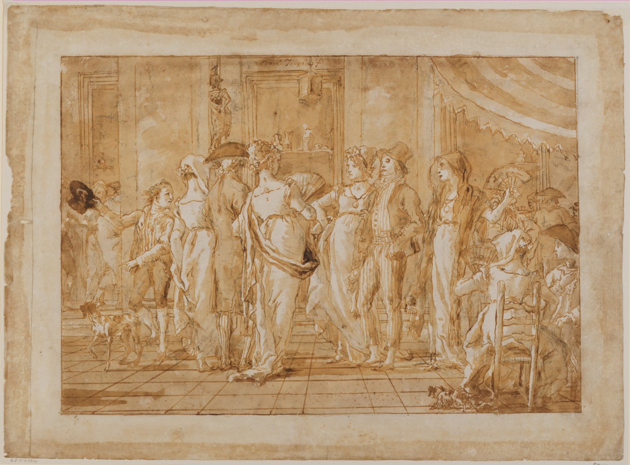 "In Piazza" by Giovanni Domenico Tiepolo