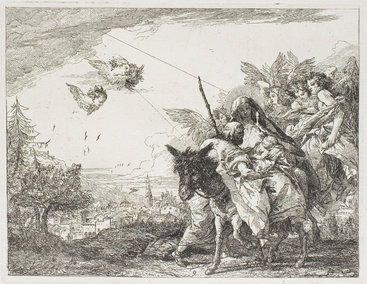 Joseph Adoring the Child, who is Held in Mary