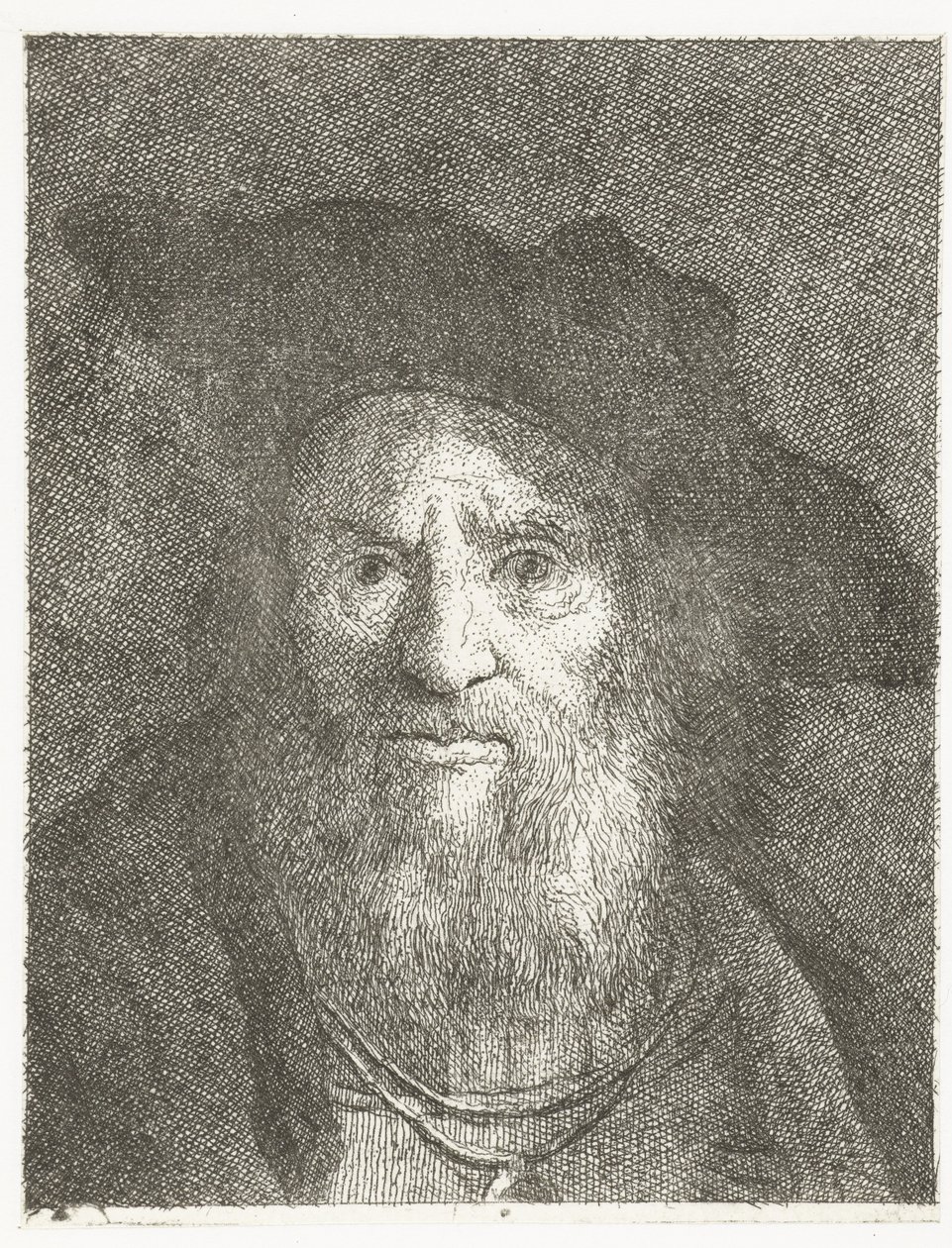 Man with Beret (Collection of Heads) by Giovanni Domenico Tiepolo