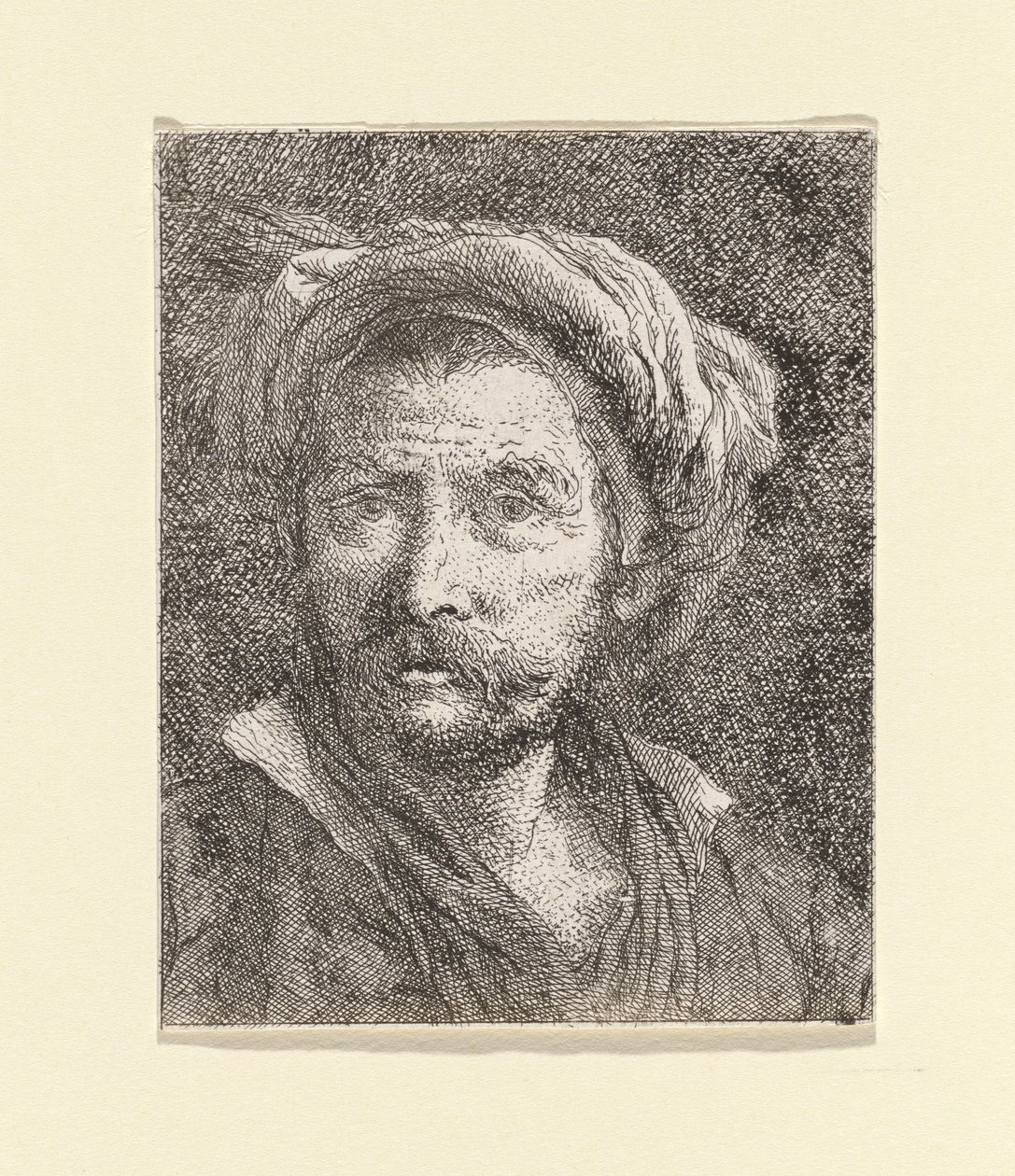 Old Man with Turban (from the Collection of Heads) by Giovanni Domenico Tiepolo