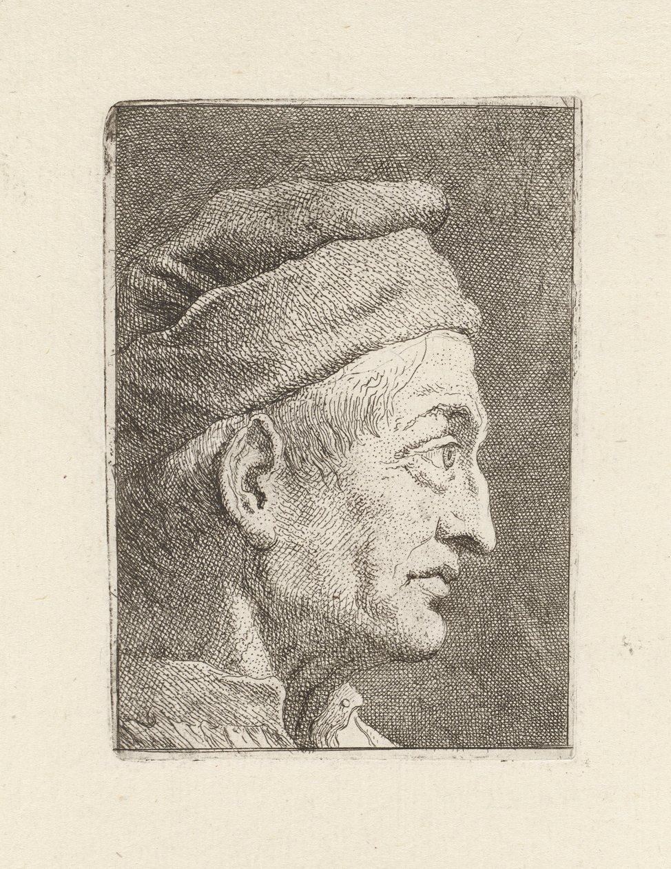 Profile of an Old Man, from the Raccolta di Teste (Collection of Heads) by Giovanni Domenico Tiepolo