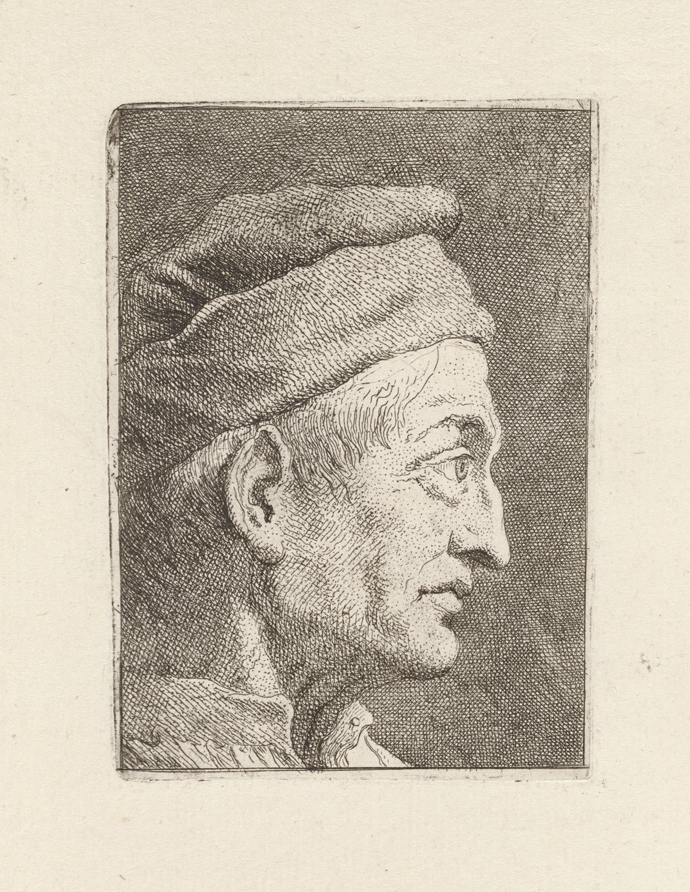 Profile of an Old Man, from the Collection of Heads by Giovanni Domenico Tiepolo