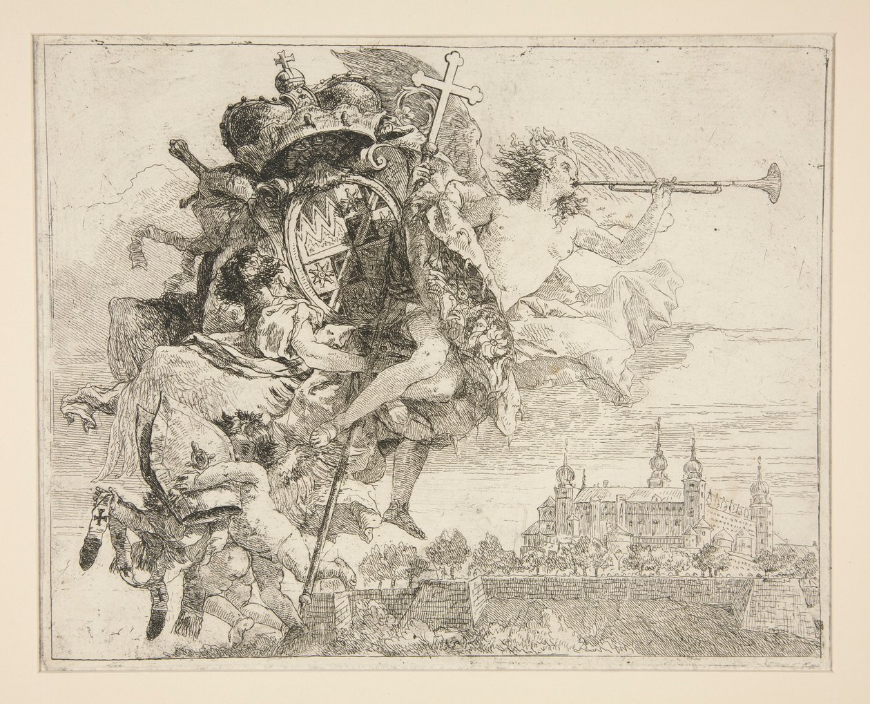 The Arms of Carl Phillipp von Greiffenklau, from the series Flight into Egypt by Giovanni Domenico Tiepolo