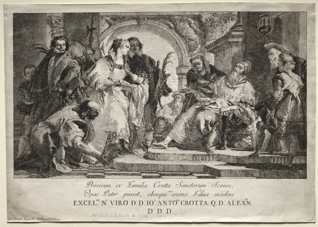 The Saints of the Crotta Family by Giovanni Domenico Tiepolo