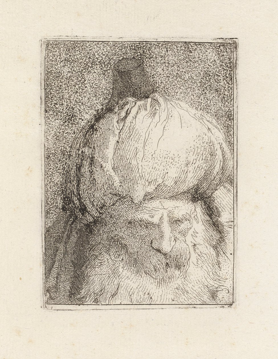 Turk Seen from the Front, from the Raccolta di Teste (Collection of Heads) by Giovanni Domenico Tiepolo
