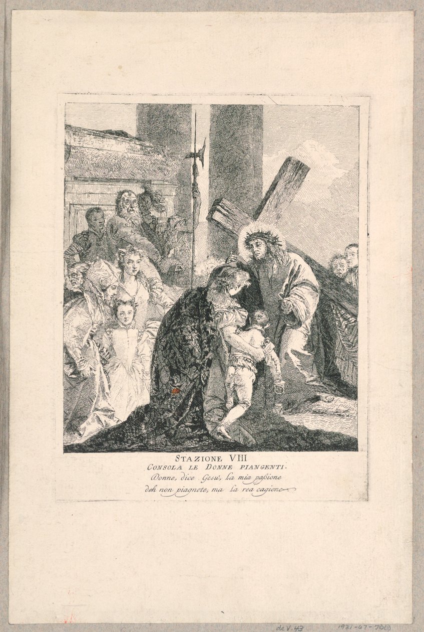 Via Crucis - Station VIII, He Consoles the Weeping Women by Giovanni Domenico Tiepolo