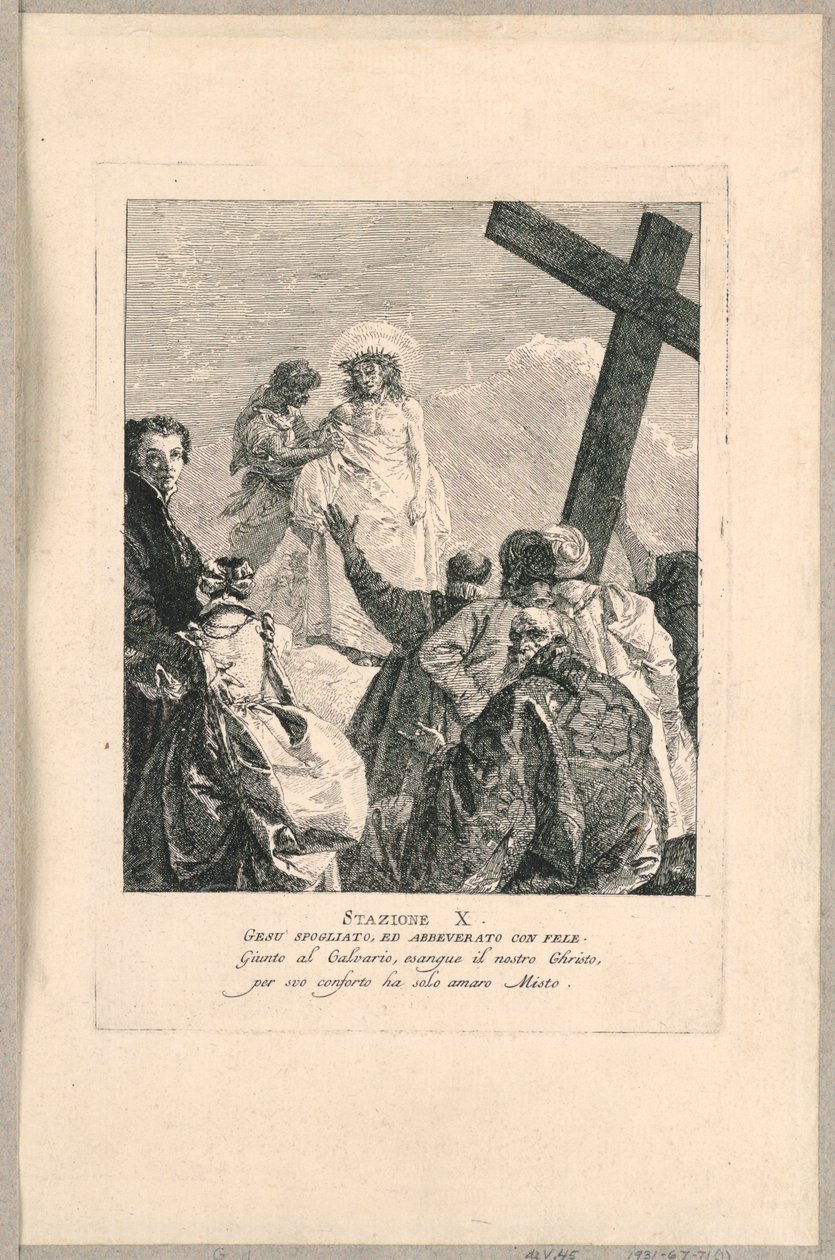 Via Crucis - Station X, Jesus Despoiled by Giovanni Domenico Tiepolo