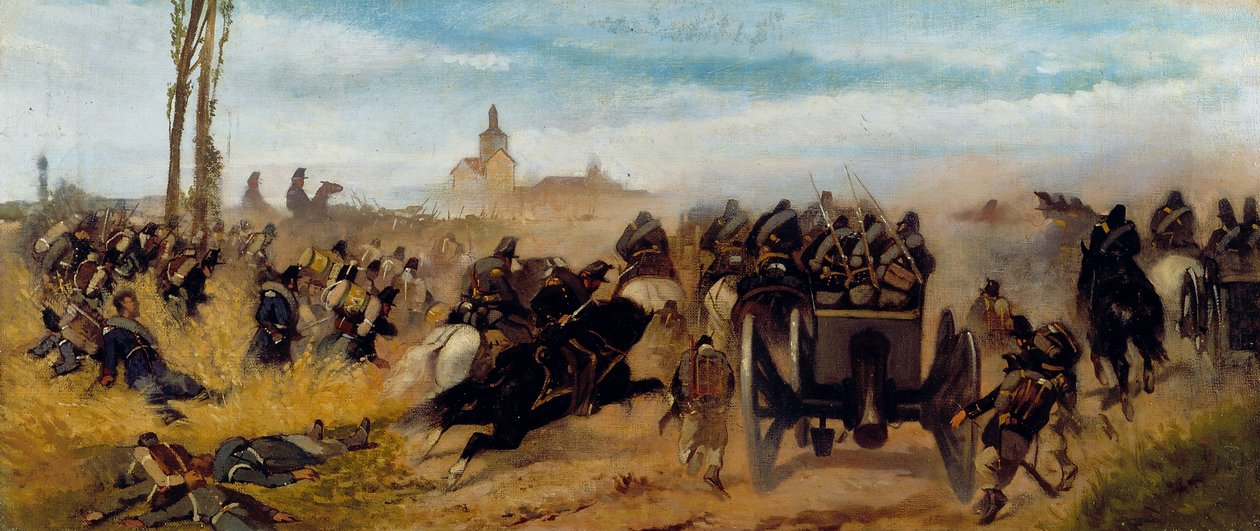Episode of the Assault on the Madonna of Discovery by Giovanni Fattori