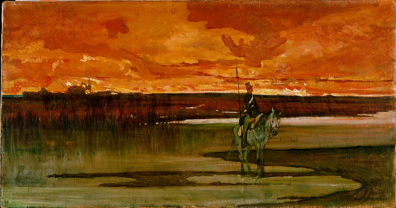 The Watchman on the River by Giovanni Fattori
