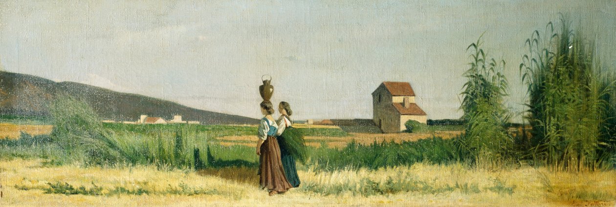 Livorno Water Carrier by Giovanni Fattori