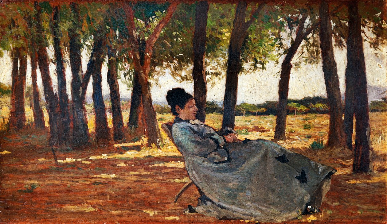 Madam Martelli Castiglioncello by Giovanni Fattori