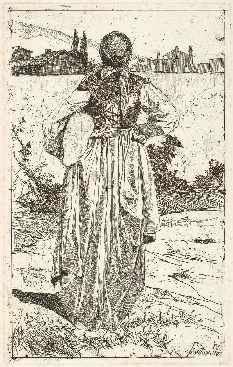 Woman of the Gabbro by Giovanni Fattori