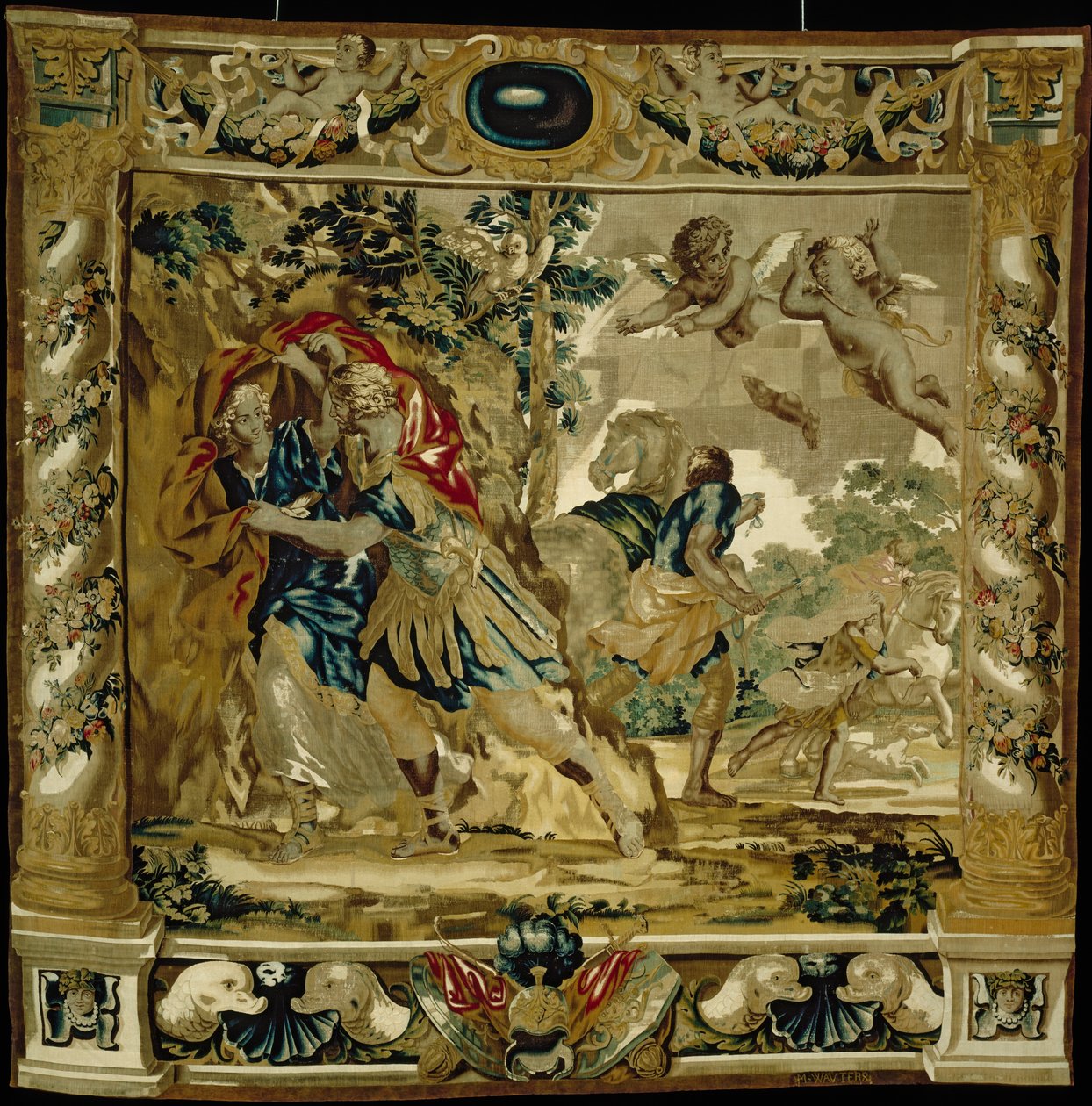 Dido and Aeneas Seek Shelter from a Storm by Giovanni Francesco (1610 62) Romanelli