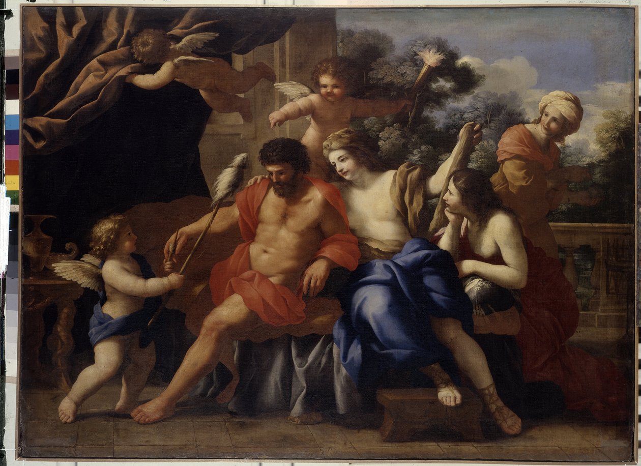 Hercules and Omphale by Giovanni Francesco Romanelli