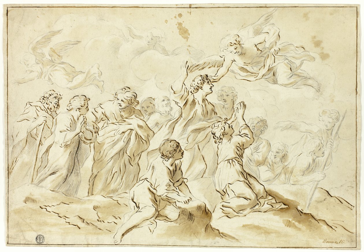 Blessed Ascending to Heaven by Giovanni Francesco Romanelli