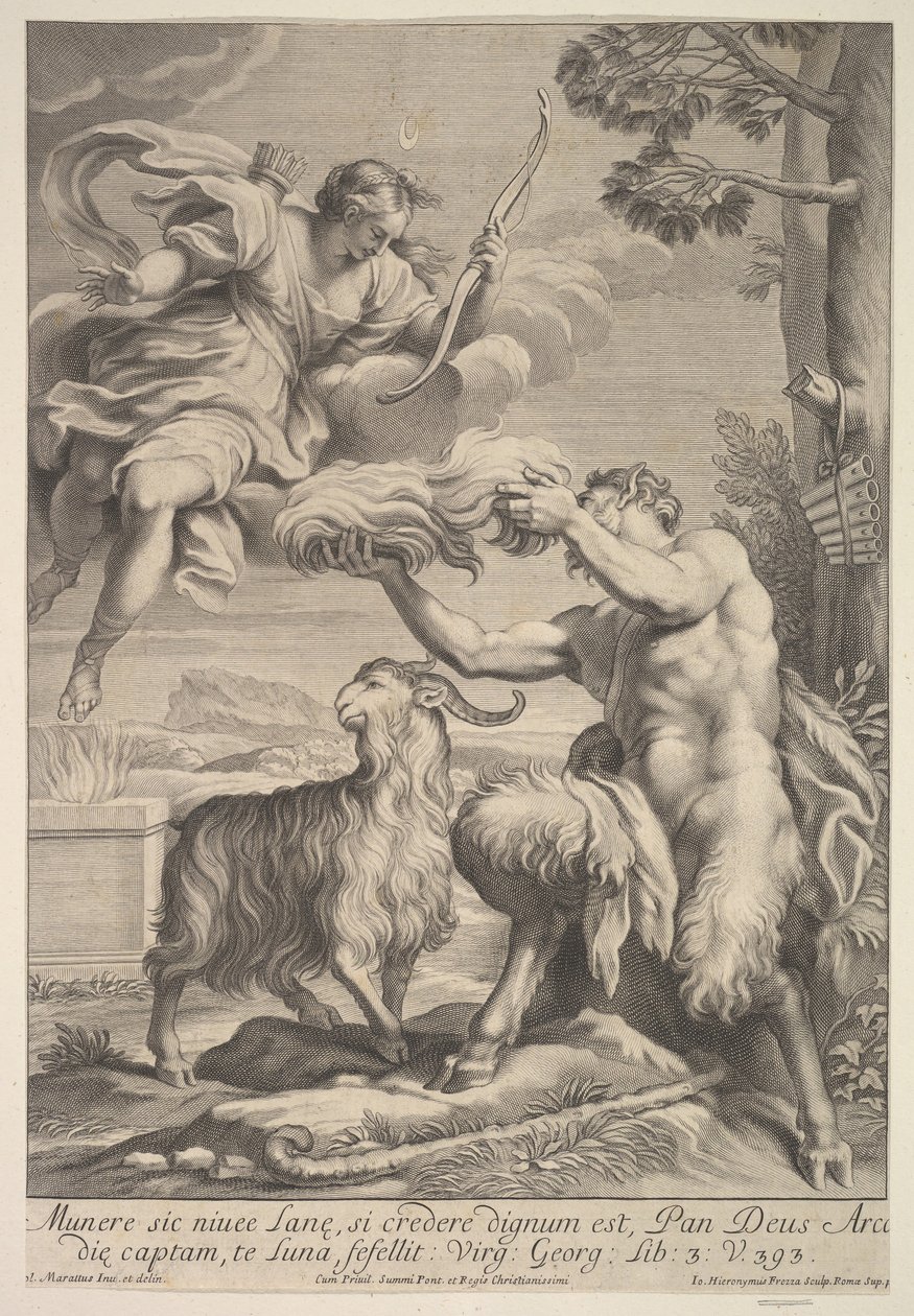 Pan foiled by Diana by Giovanni Girolamo Frezza
