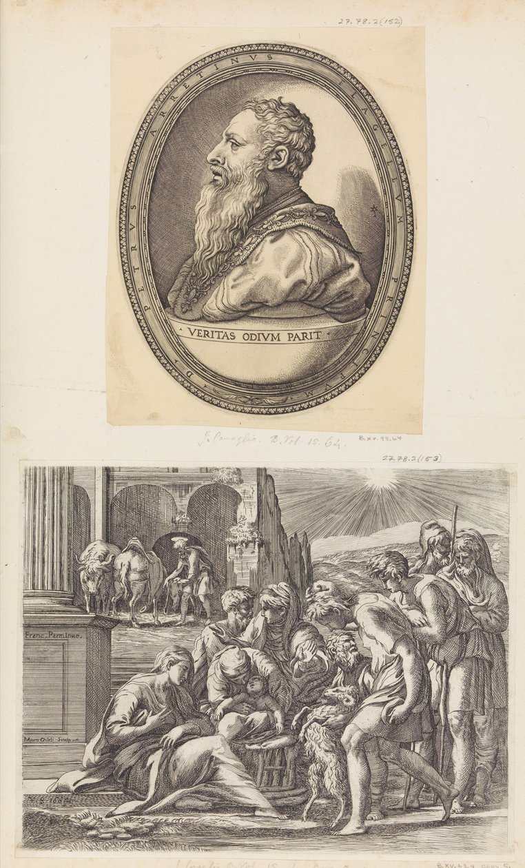 The Adoration of the Shepherds by Giovanni Jacopo Caraglio