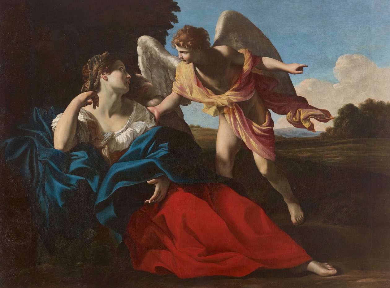 Hagar and the Angel in the Desert by Giovanni Lanfranco
